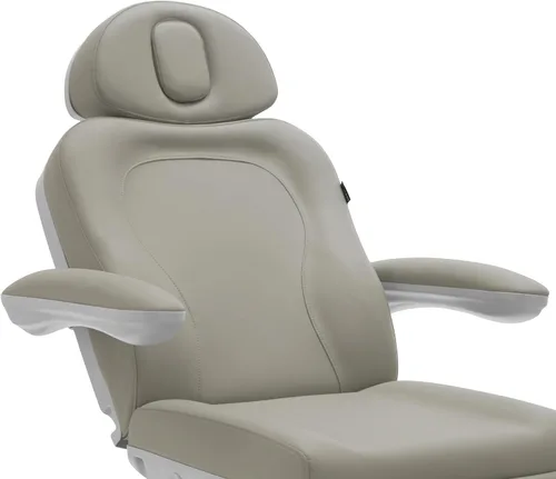 Vista 11 de SKINACT Palma - Mesa de tratamiento médico eléctrico de 4 motores y silla facial con giratorio, altura ajustable, respaldo, inclinación del asiento