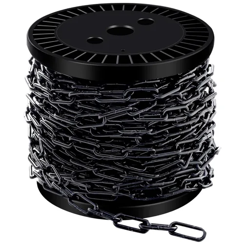 Vista 10 de Cadenas colgantes de metal de 33 pies 1/12" Cadena de fijación decorativa Cadena ligera de utilidad para colgar plantas, cesta, lámpara, candelabro