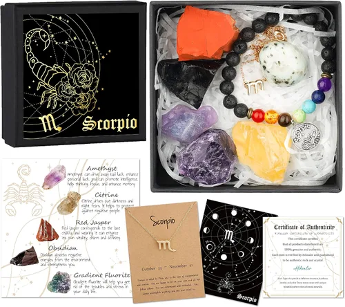 Vista 10 de Hihealer Regalos del zodiaco para mujeres, regalos espirituales, regalos del zodiaco, regalos de astrología para mujeres, regalos de horóscopo