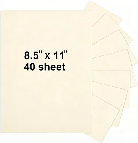 Vista 12 de 40 hojas de cartulina negra de 8.5 x 11 pulgadas, hojas de cartulina pesadas, papel de invitación en blanco, tarjetas de felicitación imprimibles