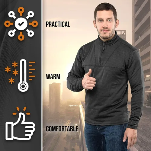 Vista 3 de Delta Level 2 - Ropa interior térmica para hombre con forro polar