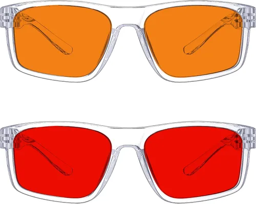 Vista 157 de Eyekepper Gafas de luz azul para hombre y mujer, paquete de 6 lentes Pilot Paquete de 6 color mezclado