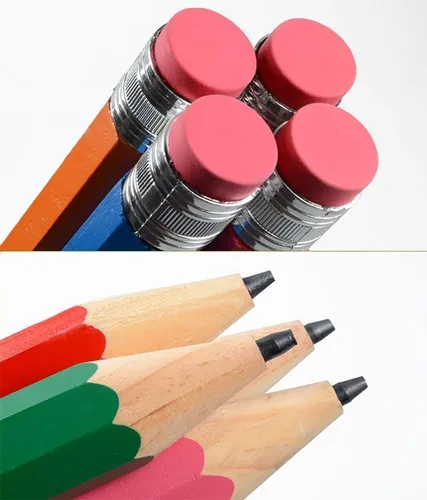 Vista 2 de Nice purchase Big Pencils For Kid Giant Wooden Jumbo Pencil So Cool (3 pack(orange-yellow))