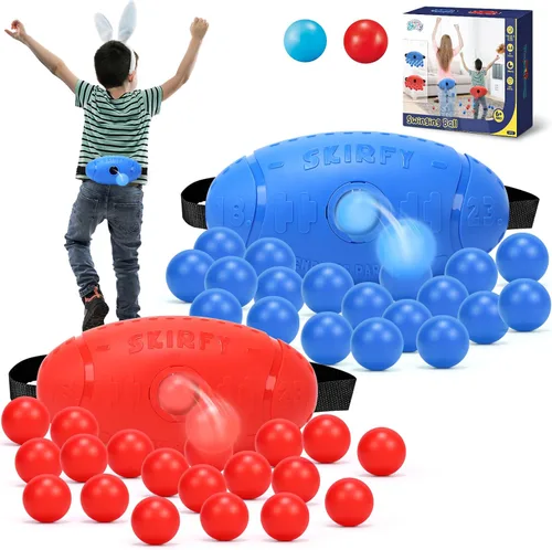 Vista 9 de Skirfy Juegos de fiesta al aire libre para niños y adultos, juego de pelota agitadora con 40 bolas, divertidos juguetes para interiores