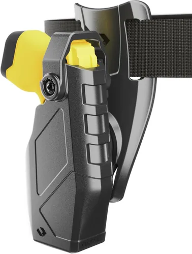 Vista 9 de Orpaz Funda Taser X26P compatible con Axon TASER X26P para autodefensa, cuenta con un mecanismo de retorno automático de seguridad, unisex