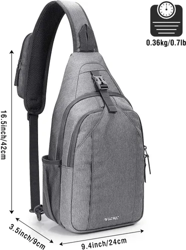 Vista 2 de G4Free Sling Bag RFID Blocking Sling Backpack+Lightweight Sling Crossbody Bag