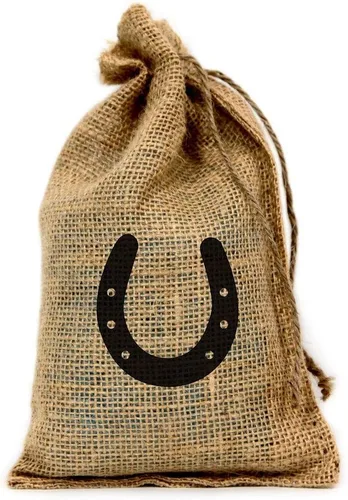 Vista 5 de Pollo, bolsa de arpillera personalizada de 6 x 10 pulgadas con cordón - Juego de 10