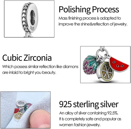 Vista 78 de KUNSIR Los abalorios se adaptan a pulseras Pandora para mujer, plata de ley 925, cuentas colgantes de joyería para niñas, dijes de feliz cumpleaños