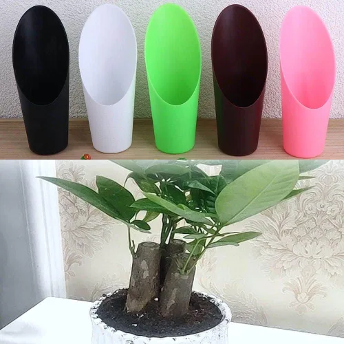 Vista 7 de Cubo pala pala taza bonsái planta suculenta ayudante cilíndrica planta herramienta maceta cubo cultivo pala jardín herramienta (azul)