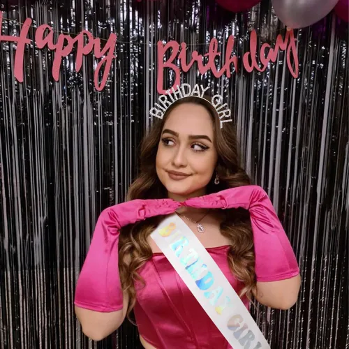 Vista 6 de Trnerm Diadema de cumpleaños para niñas y mujeres