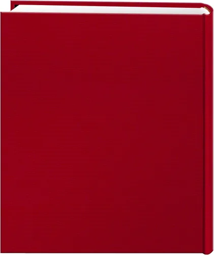 Vista 2 de Álbum de fotos con cubierta de marco de tela, 200 bolsillos para fotos de 5 x 7, color rojo manzana