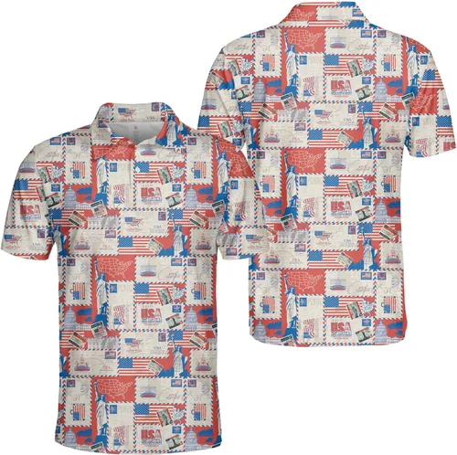 Vista 2 de Camisetas de golf divertidas para hombres, polo para hombres, camisetas de golf de manga corta para equipo, regalos para amantes del golf