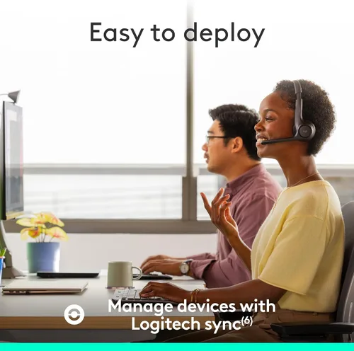 Vista 8 de Logitech Zone 305 - Auriculares inalámbricos Bluetooth con micrófono, Bluetooth nativo, para equipos de Microsoft, compatibles con Windows, Mac