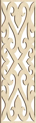 Vista 179 de Keene Paneles de pared decorativos de madera con calado, 9 3/8 pulgadas de ancho x 24 3/8 pulgadas de alto x 1/4 de alto, abedul Birch