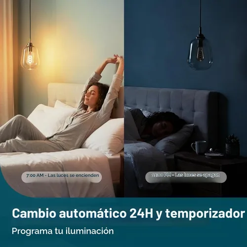 Vista 7 de Linkind Matter Smart Edison bombillas ST19 (58) bombillas vintage, 1