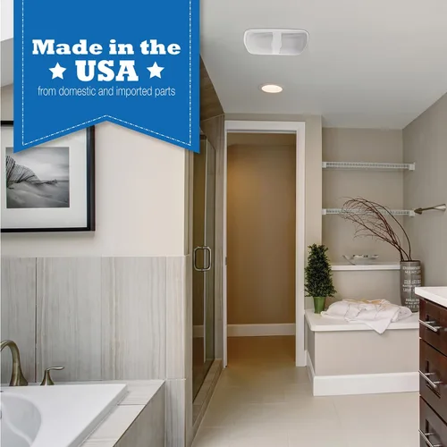 Vista 7 de Air King AK80LS-1 Energy Star Qualified Quiet Series - Ventilador de baño con 80 CFM, acabado blanco