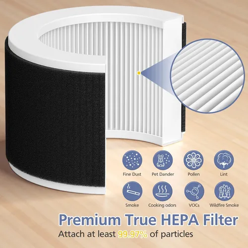 Vista 5 de Filtro de repuesto EPI810, compatible con KOIOS y MEGAWISE y MOOKA EPI810, filtración de 3 etapas para filtro Megawise EPI810, paquete de 2