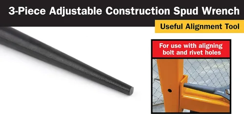 Vista 5 de Titan 223 Llave de construcción ajustable, juego de 3 piezas