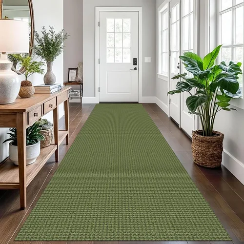Vista 68 de EARTHALL Alfombra tejida de 2 x 3 pies, lavable para entrada, alfombra trenzada antideslizante, alfombra para puerta interior y exterior, alfombra
