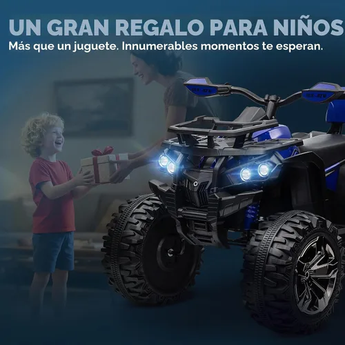 Vista 7 de Aosom 12V 10AH Ride on ATV with Dual Motors, 5 MPH Max Speed, Blue