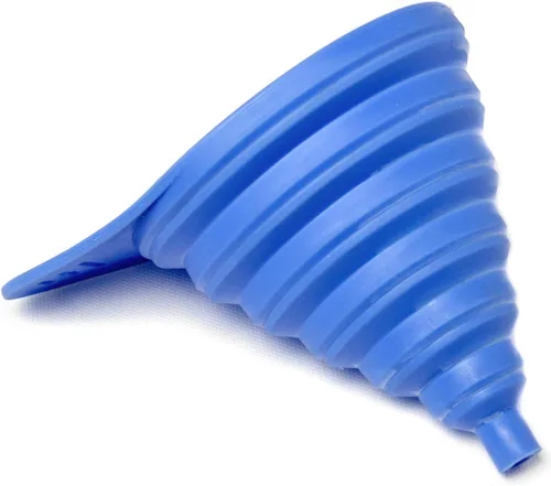 Vista 5 de Chef Craft Embudo plegable de plástico, 3 pulgadas de diámetro, azul