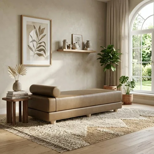 Vista 24 de Jaxx Alon Daybed - Tumbona plegable con colchón de espuma viscoelástica de primera calidad, tamaño Queen, fabricado en los Estados Unidos