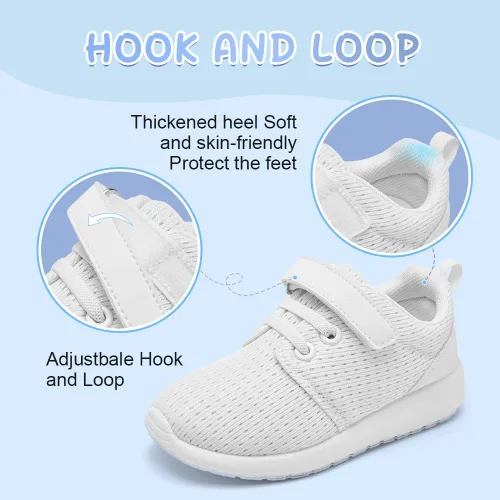 Vista 4 de HIITAVE Zapatillas deportivas para correr y caminar para niños y niñas