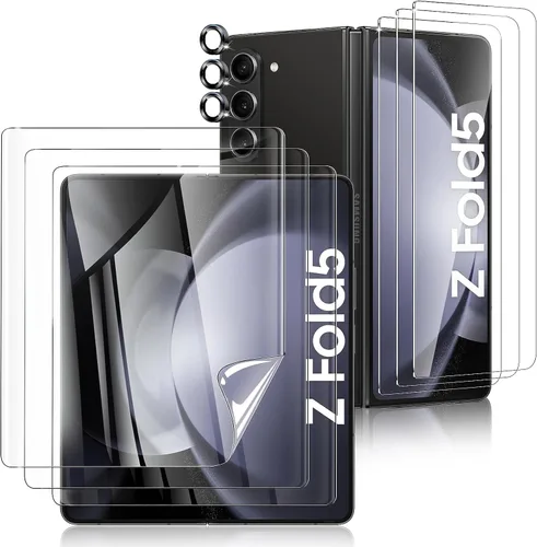 Vista 9 de Fotbor Compatible con 2 protectores de pantalla de privacidad para iPhone 14 Plus + 2 protectores de lente de cámara, vidrio templado inastillable