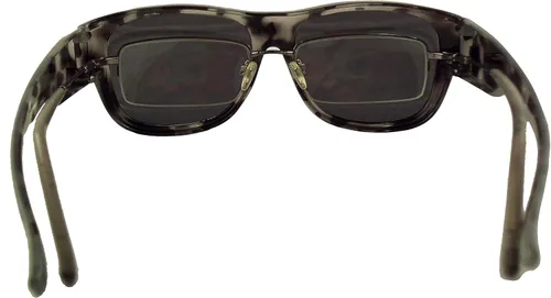 Vista 5 de Ajuste de estampado animal sobre gafas de sol sobre gafas graduadas - Funda incluida