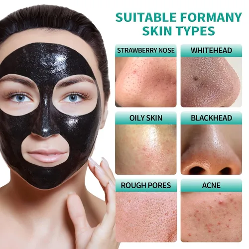 Vista 3 de Mascarilla para Puntos Negros Removedor, Mascarillas para La Cara Facial, Crema para Puntos Negros en La Cara, Removedor de Cabeza Blanca Negra