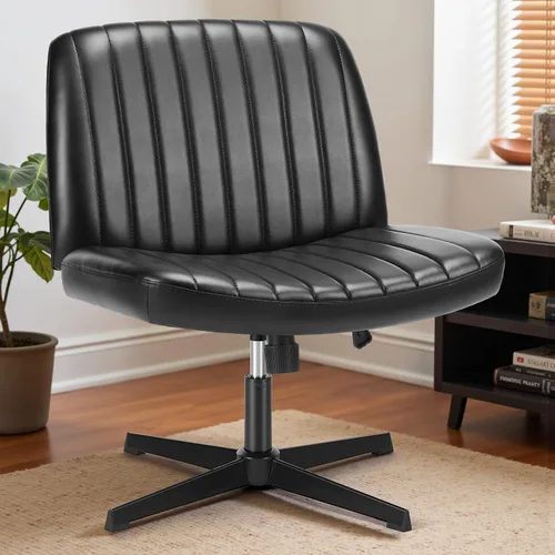 Vista 26 de DUMOS Criss Cross Chair, Cross Legged Vanity Chair, Home Office Beige