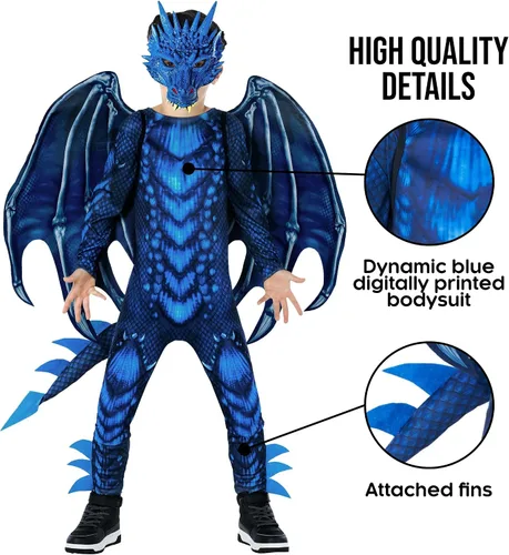 Vista 4 de Morph Dragon Costume For Kids, Dragon Wing Costumes For Boys, Halloween Costumes Kids, Boys Halloween Costume