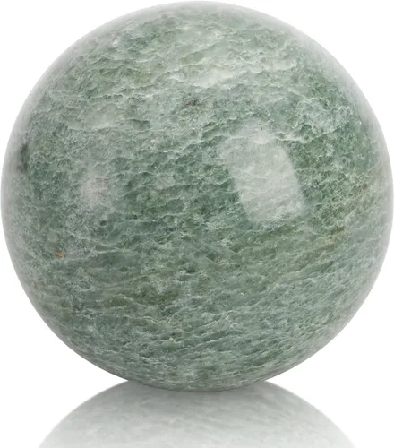 Vista 4 de Lyellfe Juego de 4 bolas Baoding de piedra de mármol, bolas de meditación de 2 pulgadas con caja, pelota de masaje de ejercicio de salud china