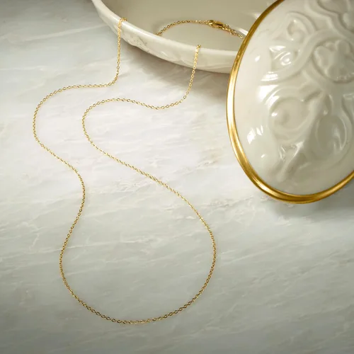 Vista 3 de Ross-Simons Italian 1mm 18kt Yellow Gold Cable-Chain Necklace