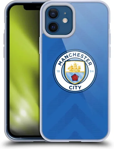 Vista 112 de Head Case Designs Funda de gel con licencia oficial del Manchester City Man City FC Away 2022/23 [protección de grado militar] compatible con Apple