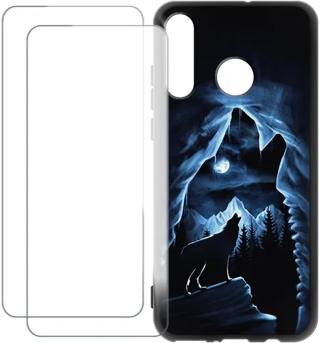 Vista 14 de Funda compatible con Huawei P30 Lite 2020 con 2 protectores de pantalla de vidrio templado, a prueba de golpes, resistente a los arañazos