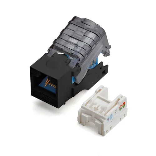 Vista 21 de TRUE CABLE Conector Keystone sin herramientas Cat5e, sin blindaje (UTP), PoE++ (4PPoE) 100W, certificación UL, verificado ETL, certificado ANSI/TIA