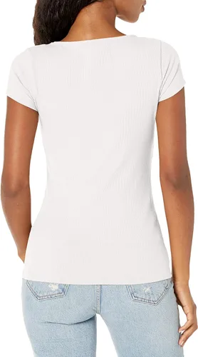 Vista 2 de GUESS Karlee Jewel Henley de manga corta para mujer