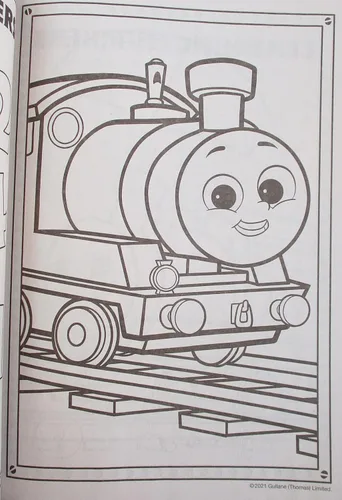 Vista 3 de Thomas Libro para colorear y actividades con amigos - 80 páginas