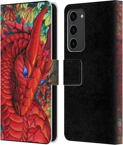Vista 310 de Head Case Designs Officially Licensed Carla Morrow Galactic Entrancement Dragons Leather Wallet Case Compatible with Samsung Galaxy A07 4G
