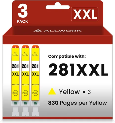 Vista 19 de ALLWORK 280XXL 281XXL Compatible para Canon 280 281 TR8620a Cartuchos de tinta PGI-280XXL CLI-281XXL 280 XXL 281 XXL Compatible con TR8620 TS702a