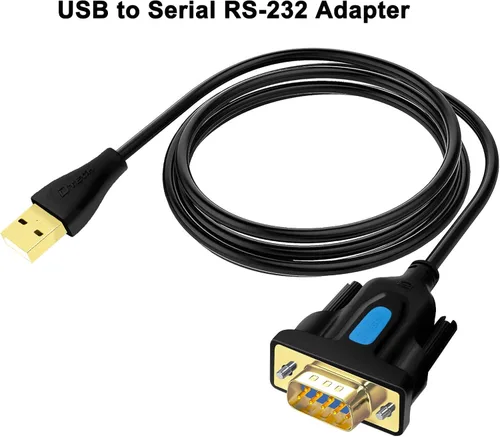 Vista 2 de DTECH Adaptador USB a serie DB9 RS232 Cable Prolífico Chip PL2303 DB-9 Cable macho de 3 pies compatible con Windows 11 10 8 7 Mac Linux