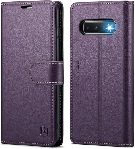 Vista 9 de FLIPALM Funda tipo cartera para Samsung Galaxy S10+/S10 Plus 6.4", color Negro