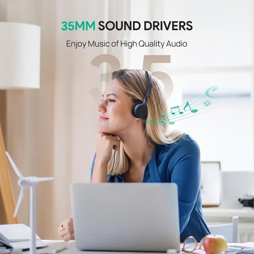 Vista 4 de Yealink Auriculares con cable UH42 USB-C/A,Micrófono con cancelación de Oreja dual (UC)