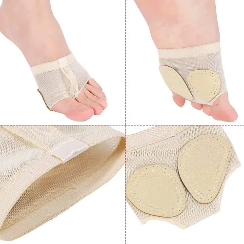 Vista 7 de Tangas de pie de baile, Patas del dedo del pie de la tanga, Zapatos líricos, Lyrical Ballet Belly Dance Foot Thongs, Zapatos de almohadilla de pata