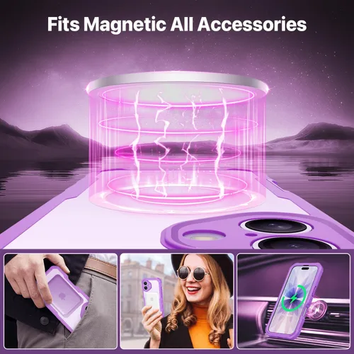 Vista 155 de CENHUFO Funda de privacidad para iPhone 11 Pro, funda de cuerpo completo con protector de pantalla de privacidad de vidrio templado 9H integrado