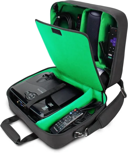Vista 12 de Gear Bolsa para trasladar video proyector. Para ViewSonic PJD5155/PJD5134, Epson VS240, VS230, EX21, EX31, EX71 y otros. El interior tiene