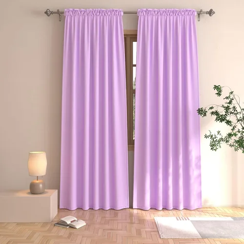 Vista 11 de UPOPO Cortinas beige de 45 pulgadas de largo para oscurecer la habitación, paneles de cortina para ventana, bolsillo para cortinero, cortinas