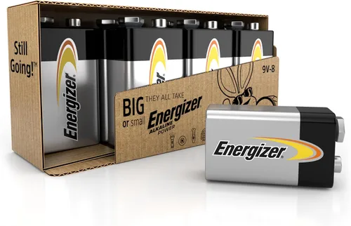 Vista 7 de Energizer Baterías alcalinas de 9 voltios (paquete de 8), baterías alcalinas de 9 V de larga duración