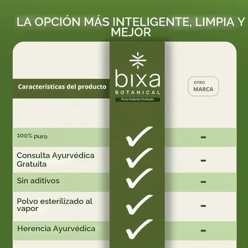 Vista 2 de bixa BOTANICAL, Extracto de Guggul 450mg, Cápsulas Commiphora Mukul, Vegano